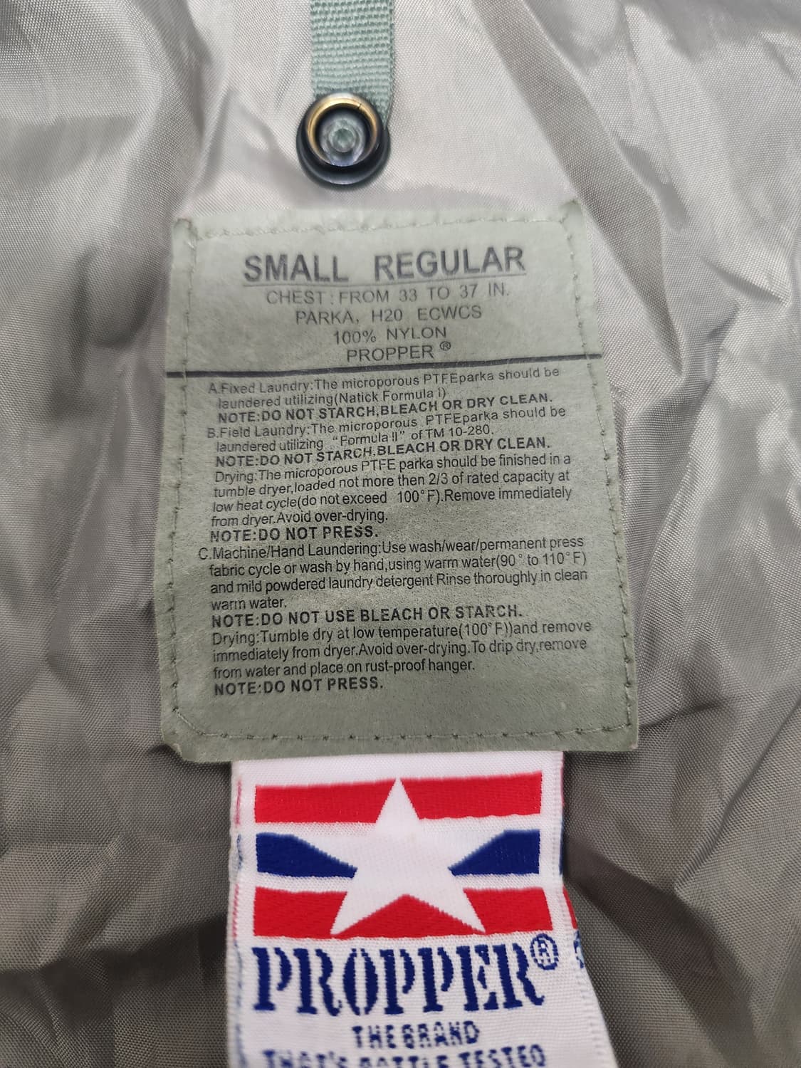 프로퍼 야상 자켓 사이즈100 상품이미지4