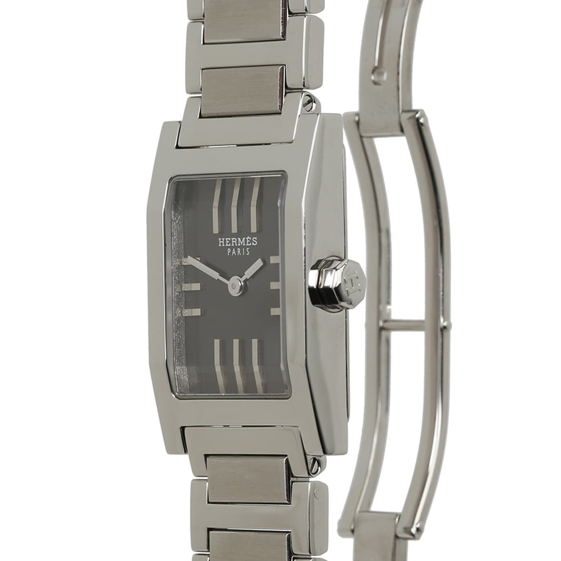 에르메스 텐덤 스틸 워치 블랙 인덱스 시계 TA1.210 상품이미지4