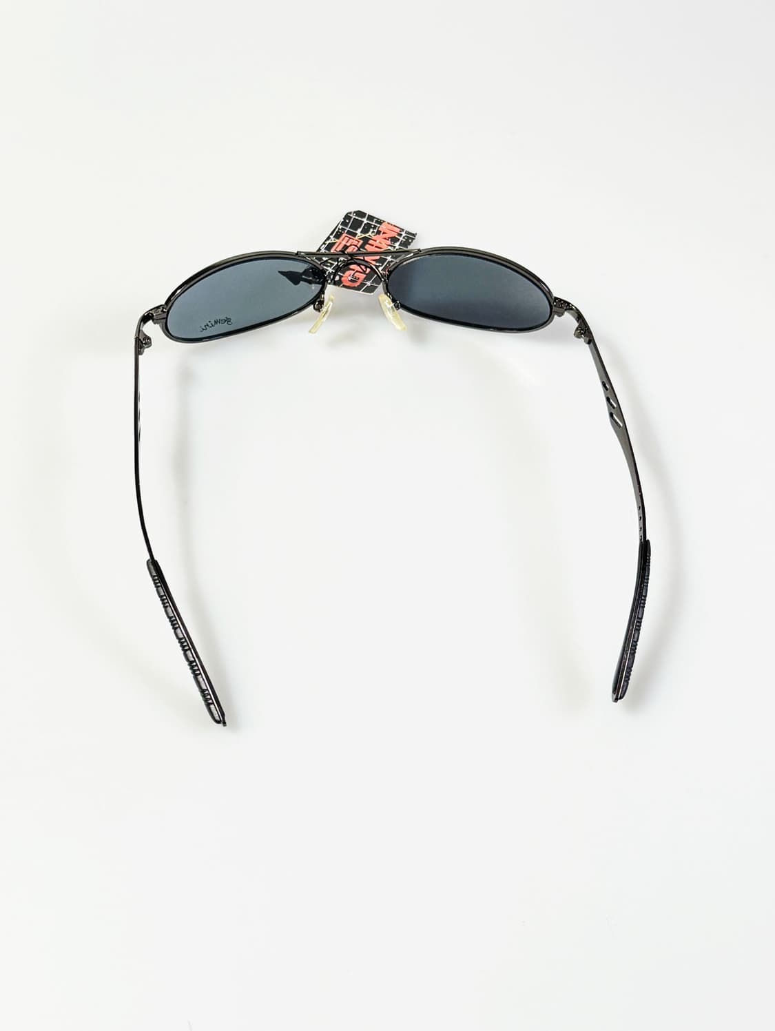 90s GEMINI 투브릿지 건메탈 슬림 오벌 빈티지 선글라스 상품이미지5