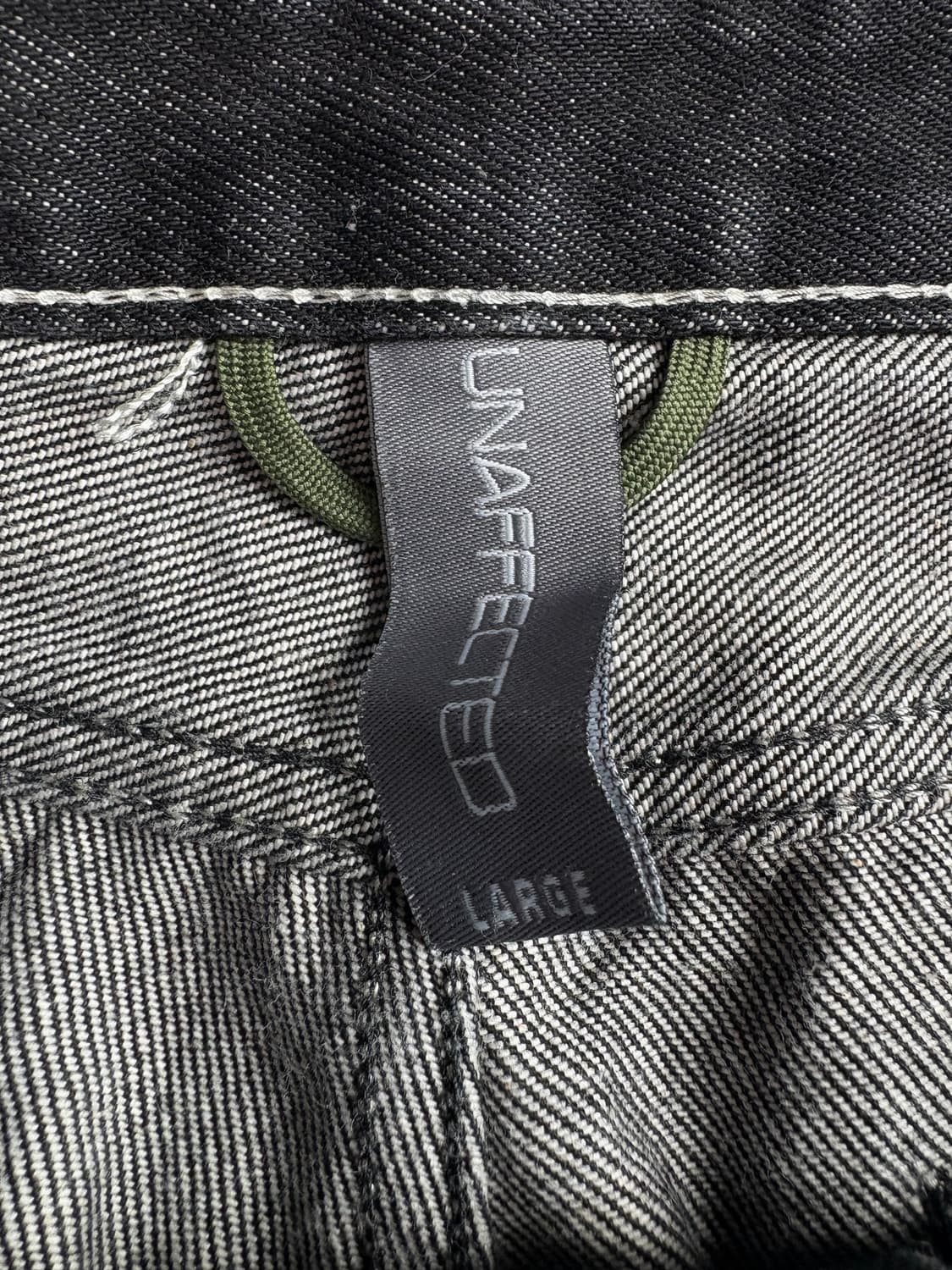 언어펙티드 절개 디테일 와이드 트랙 데님 팬츠 4003 상품이미지3