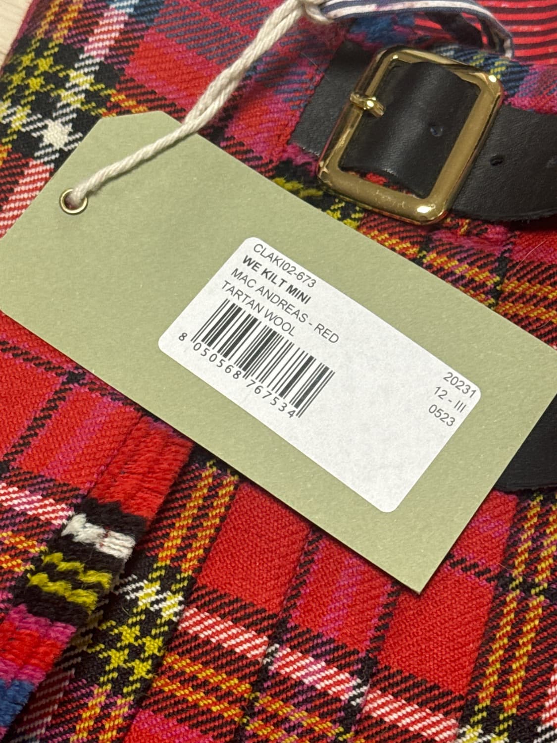 비비안웨스트우드 타탄 체크스커트 상품이미지2