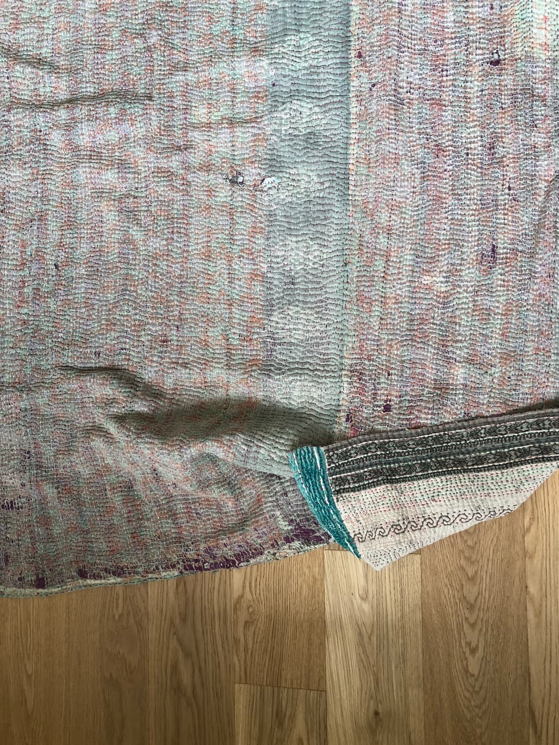 [직수입] 빈티지 인도 패브릭 커버렛 러그 이불 블랭킷 상품이미지9