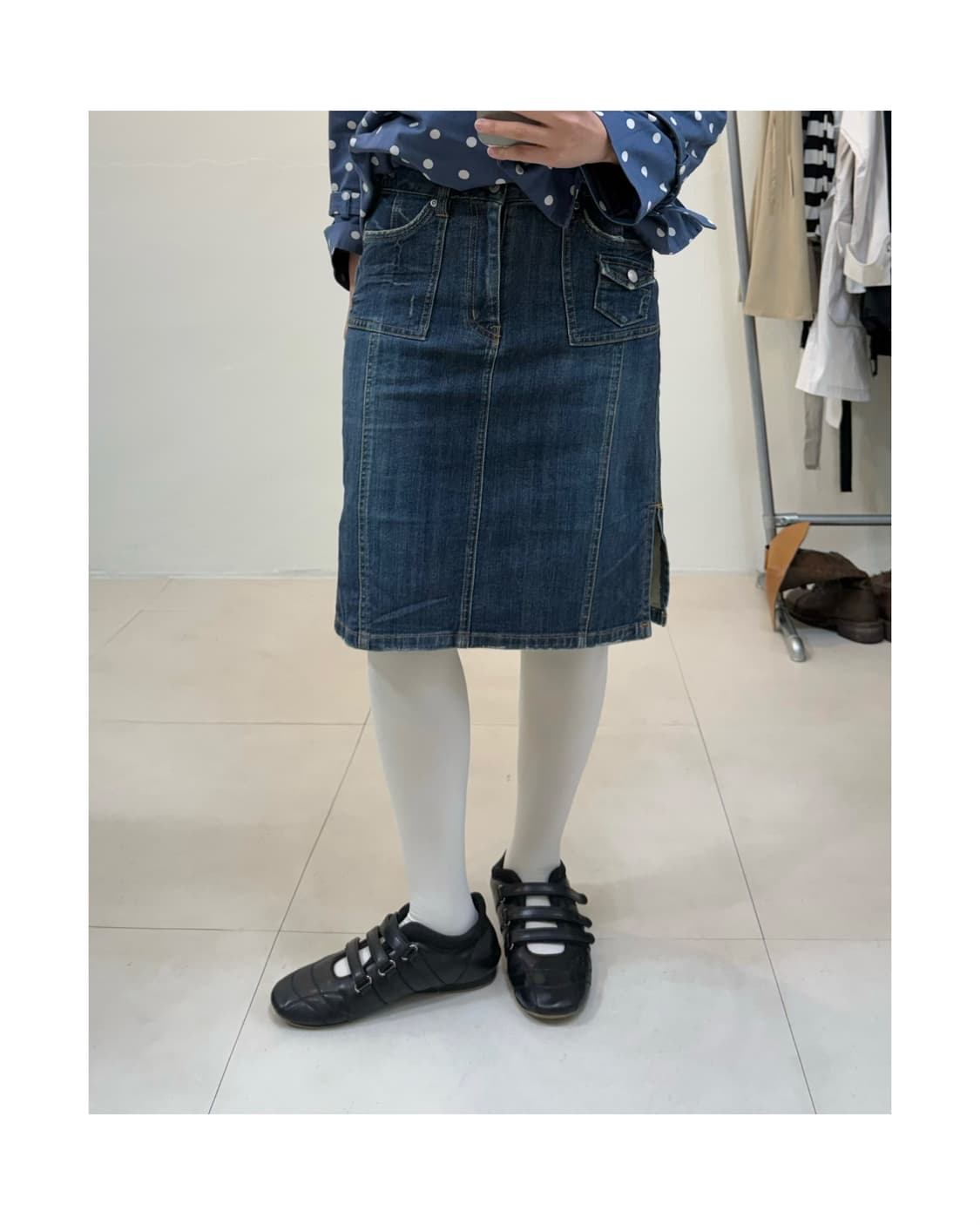 빈티지 미디 스커트 상품이미지1
