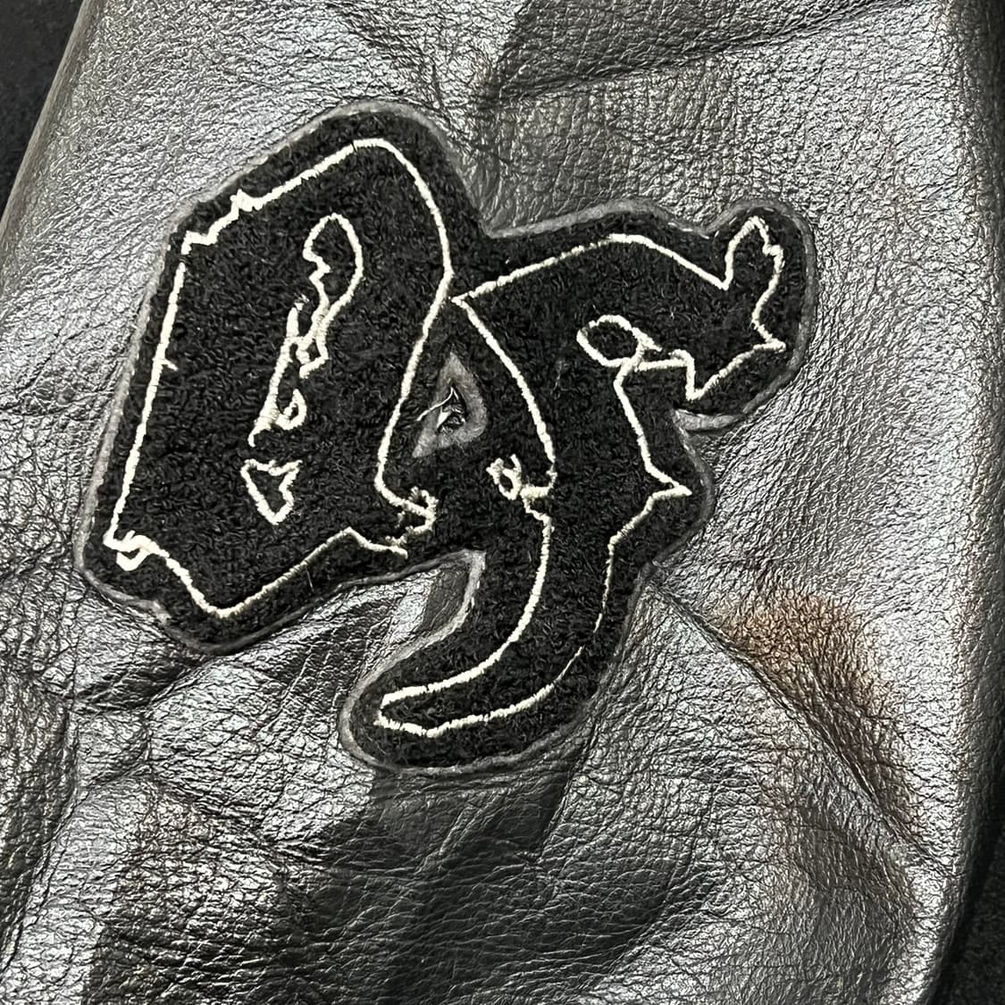  Still Diggin 레더 소매 바시티 자켓 y14409 상품이미지5