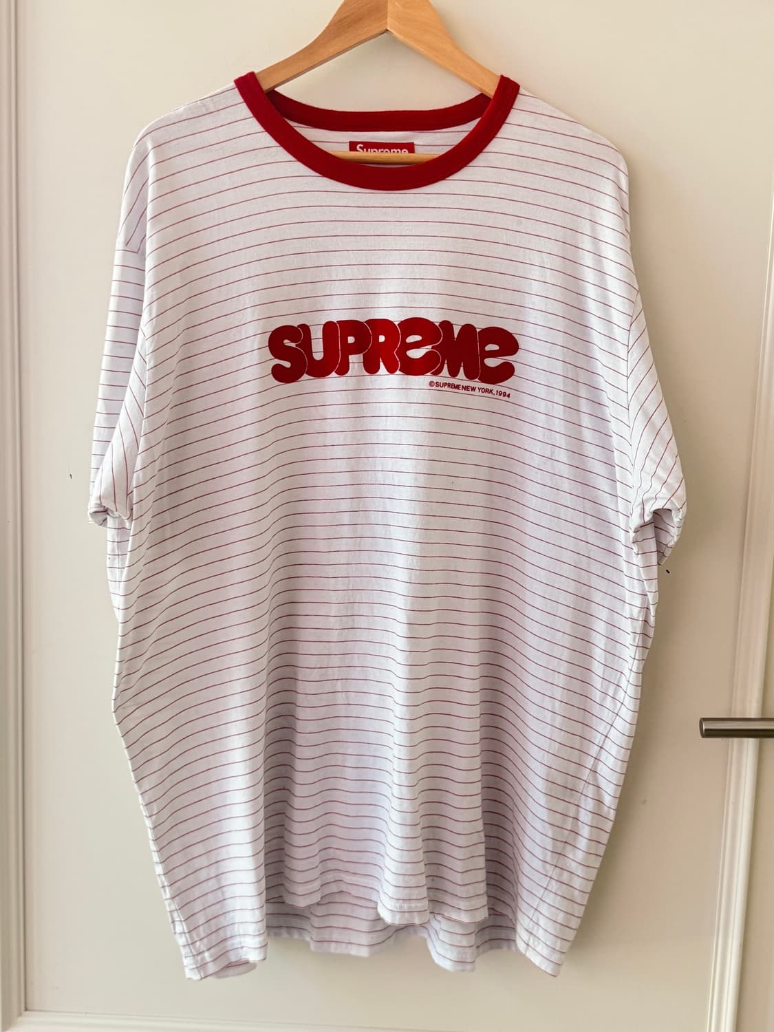 슈프림(SUPREME) 버블 숏슬리브 탑 화이트 – 25SS 상품이미지1