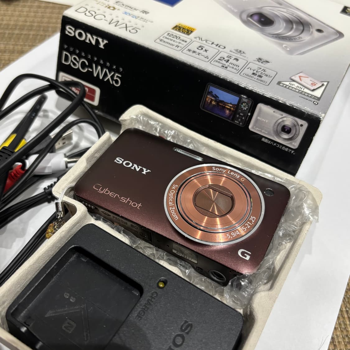 소니 사이버샷 cybershot DSC-WX5 브라운 작례⭕️ 풀박 상품이미지6