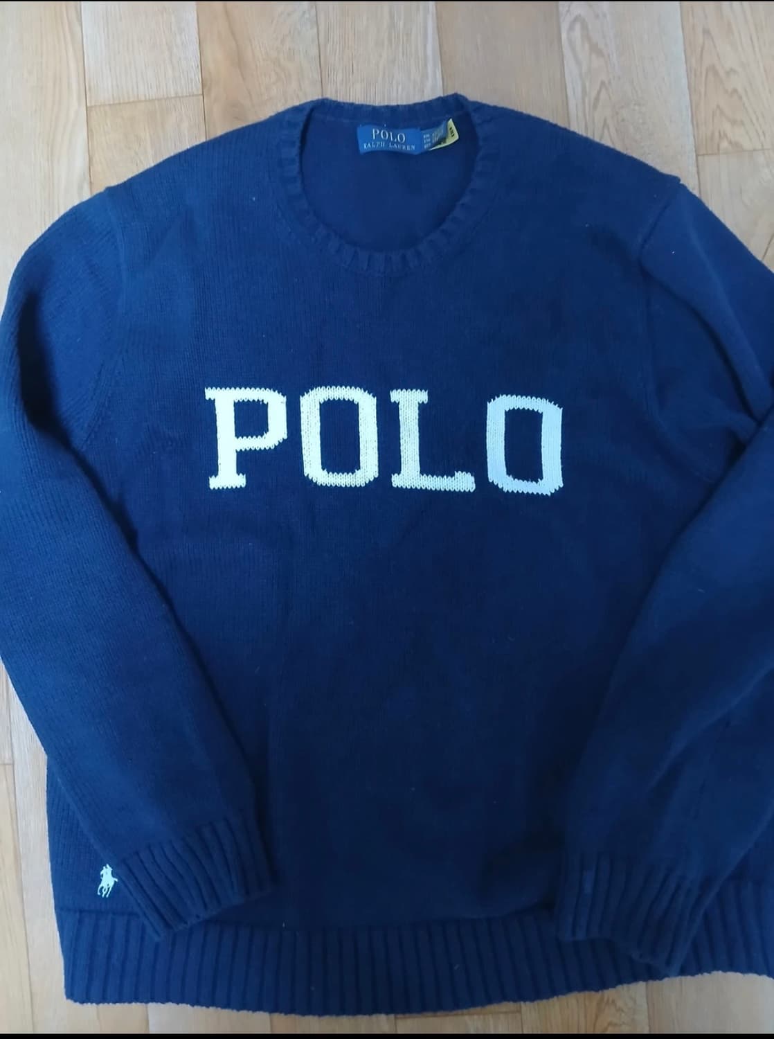 폴로 랄프로렌 로고 니트 스웨터 XXL 상품이미지1