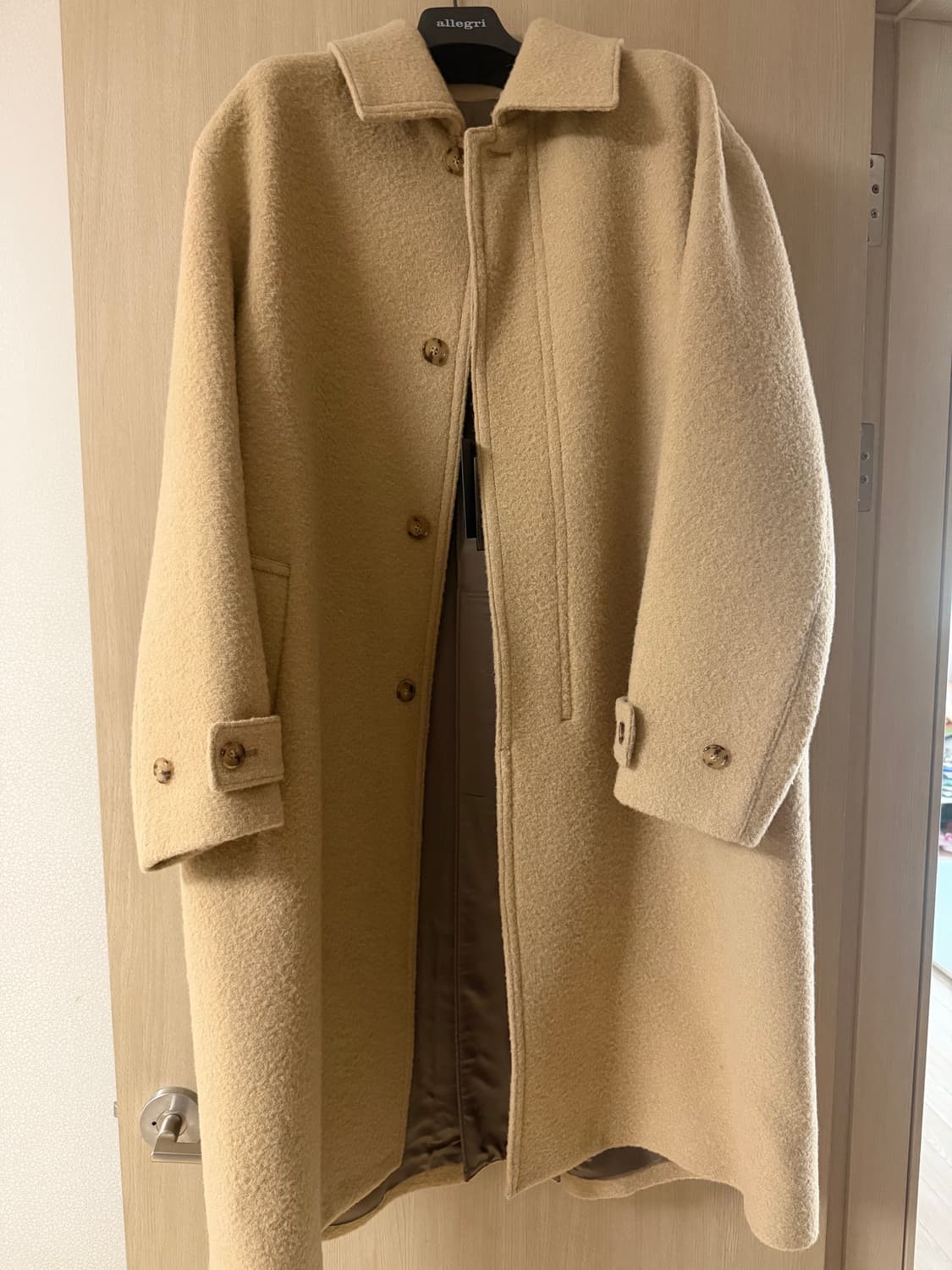 알레그리 오버핏 발마칸 코트 52시이즈 팝니다.  상품이미지2