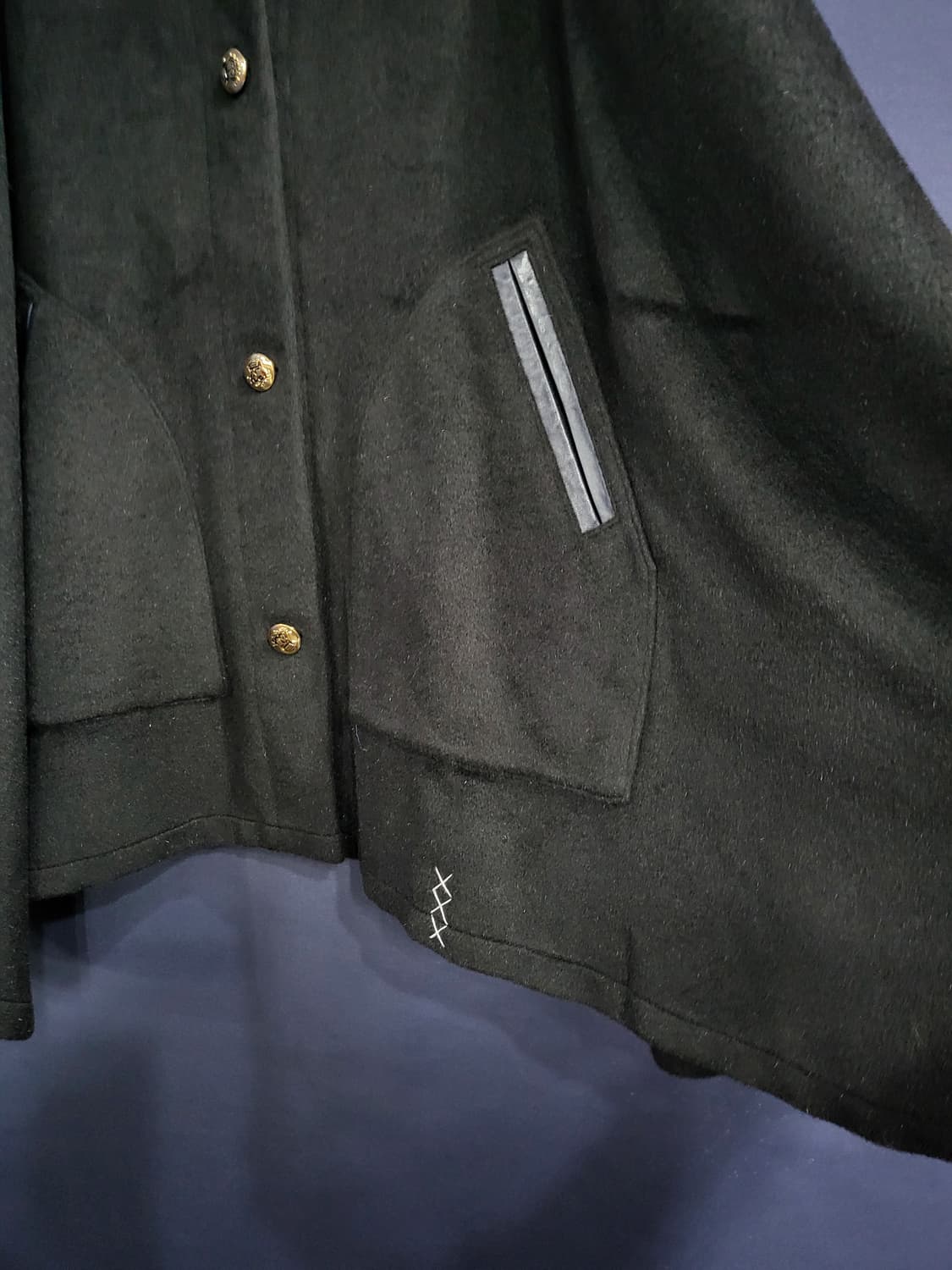 양가죽 캐시미어 케이프(남녀공용) 상품이미지3