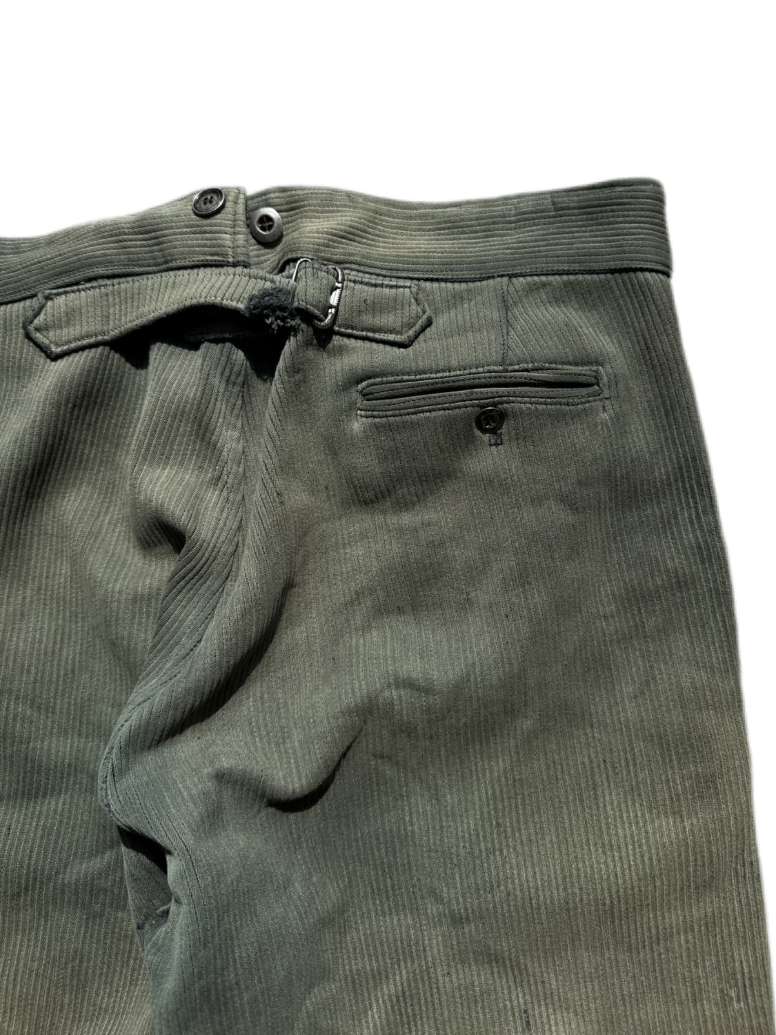 50s 하드 페이딩 프렌치 코듀로이 워크팬츠 36in 상품이미지6