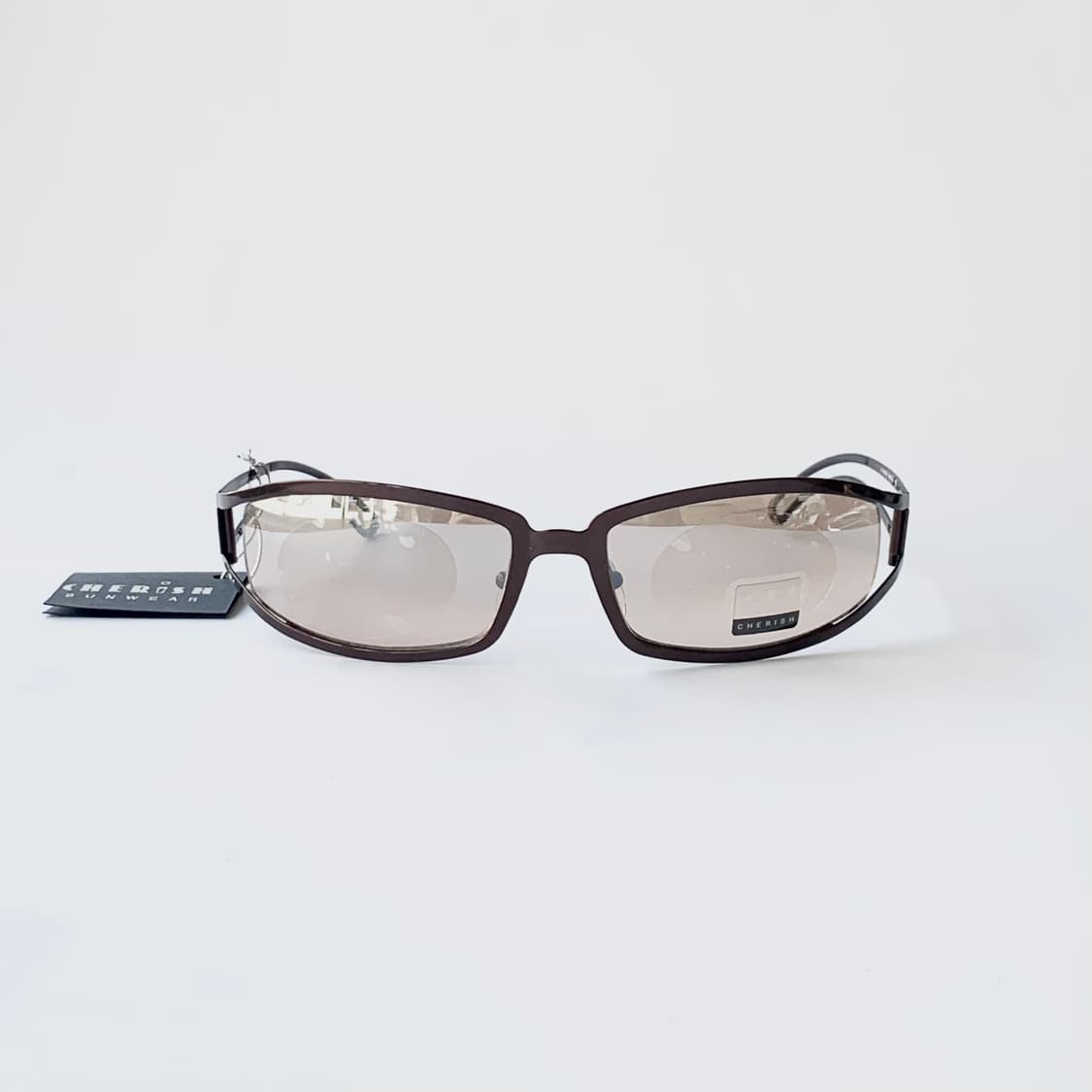 967 데드스탁 빈티지선글라스 브라운 타원형 안경테 클래식 오벌 메탈 상품이미지2