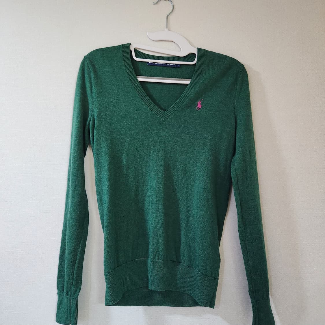 폴로 로고 그린 메리노울 니트 S(S) 상품이미지1