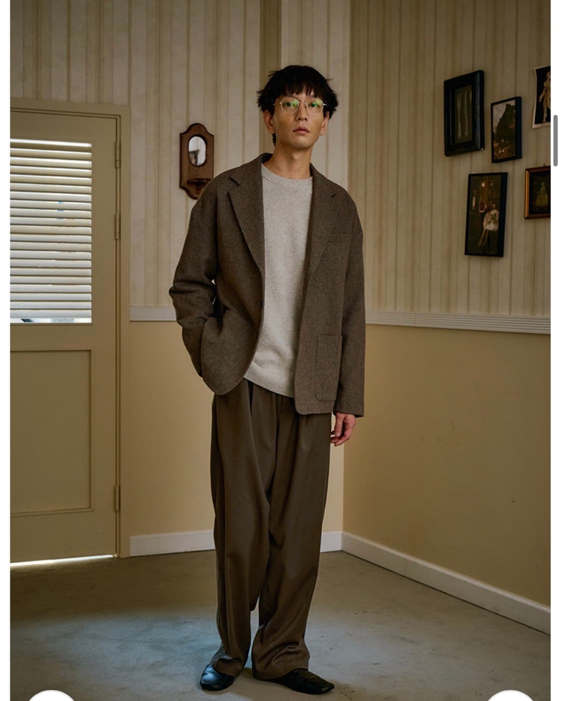 말렌 유니섹스 해링본 자켓 1 상품이미지2