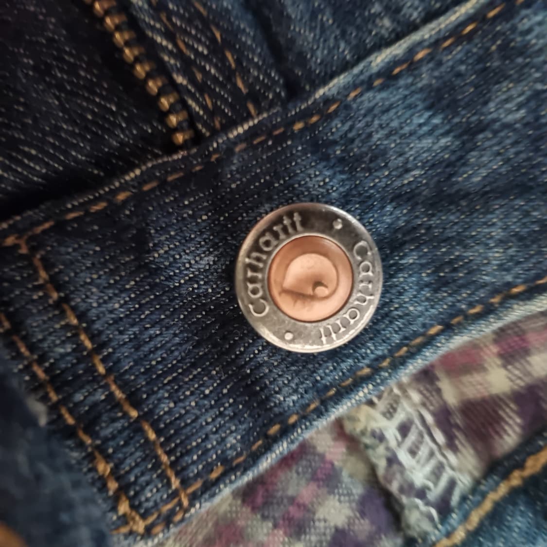 칼하트 체크안감 청바지 상품이미지6