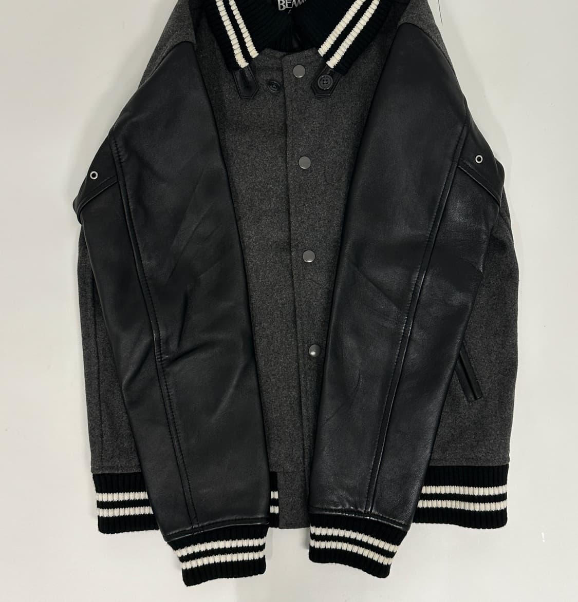 빔즈 BEAMS  레더 울자켓  상품이미지2