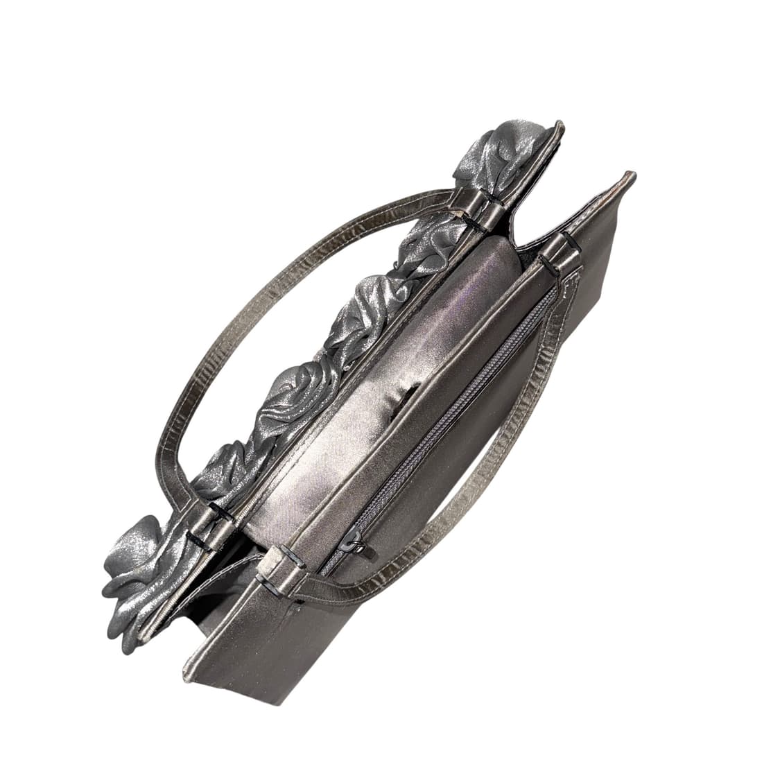 Metal Grey Rose Handbag 상품이미지4