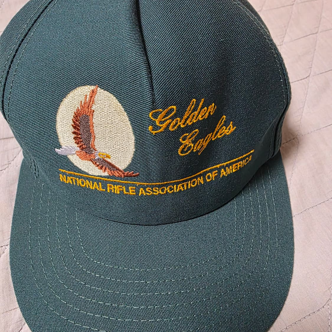 [OS] 빈티지 NRA 골든이글 베이지 5패널 그린 상품이미지2