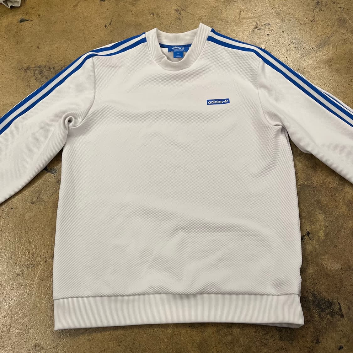 [정품/110] 아디다스 흰색 맨투맨 긴팔 티셔츠 b15 상품이미지3