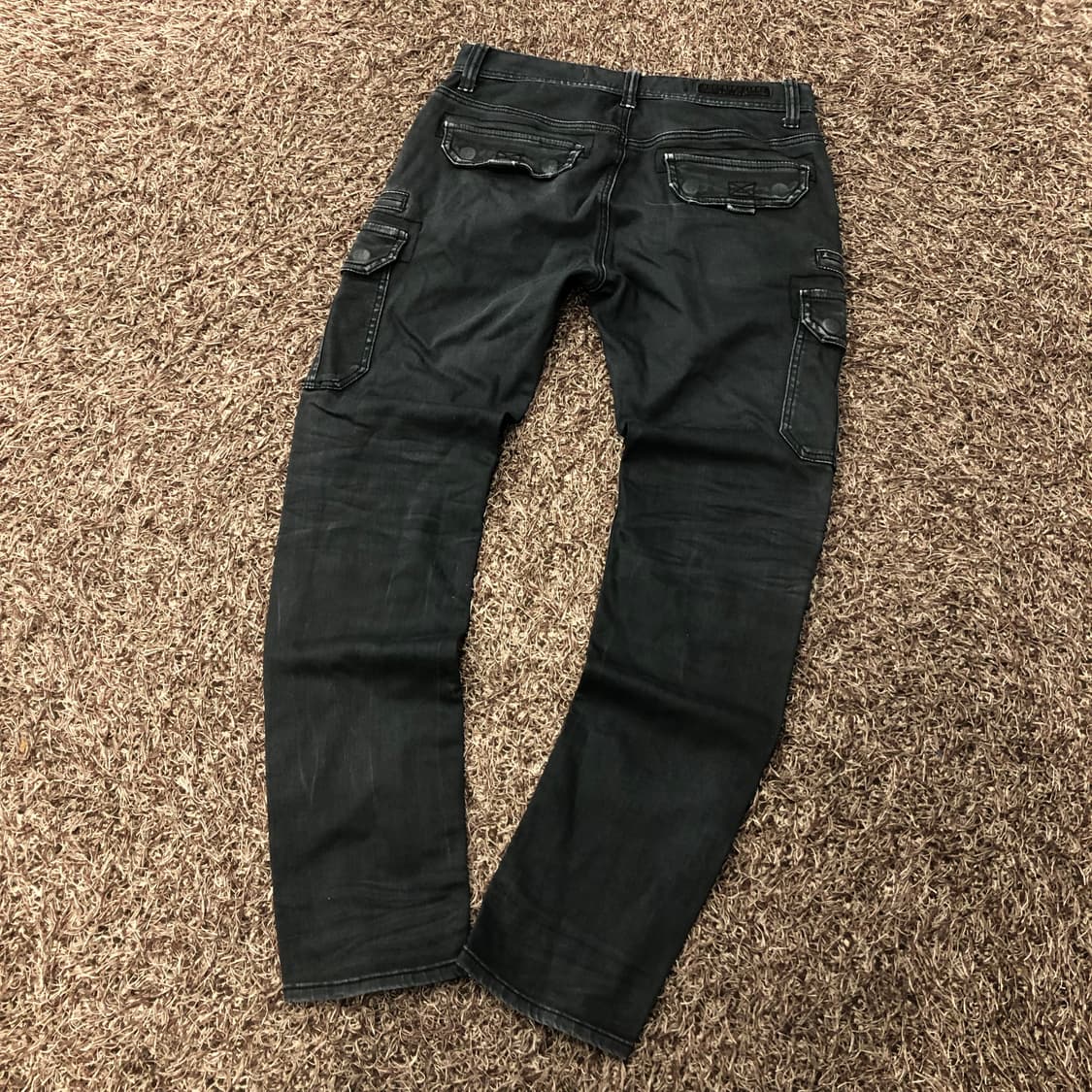 32 버커루 블랙 워싱 카고 팬츠 상품이미지3