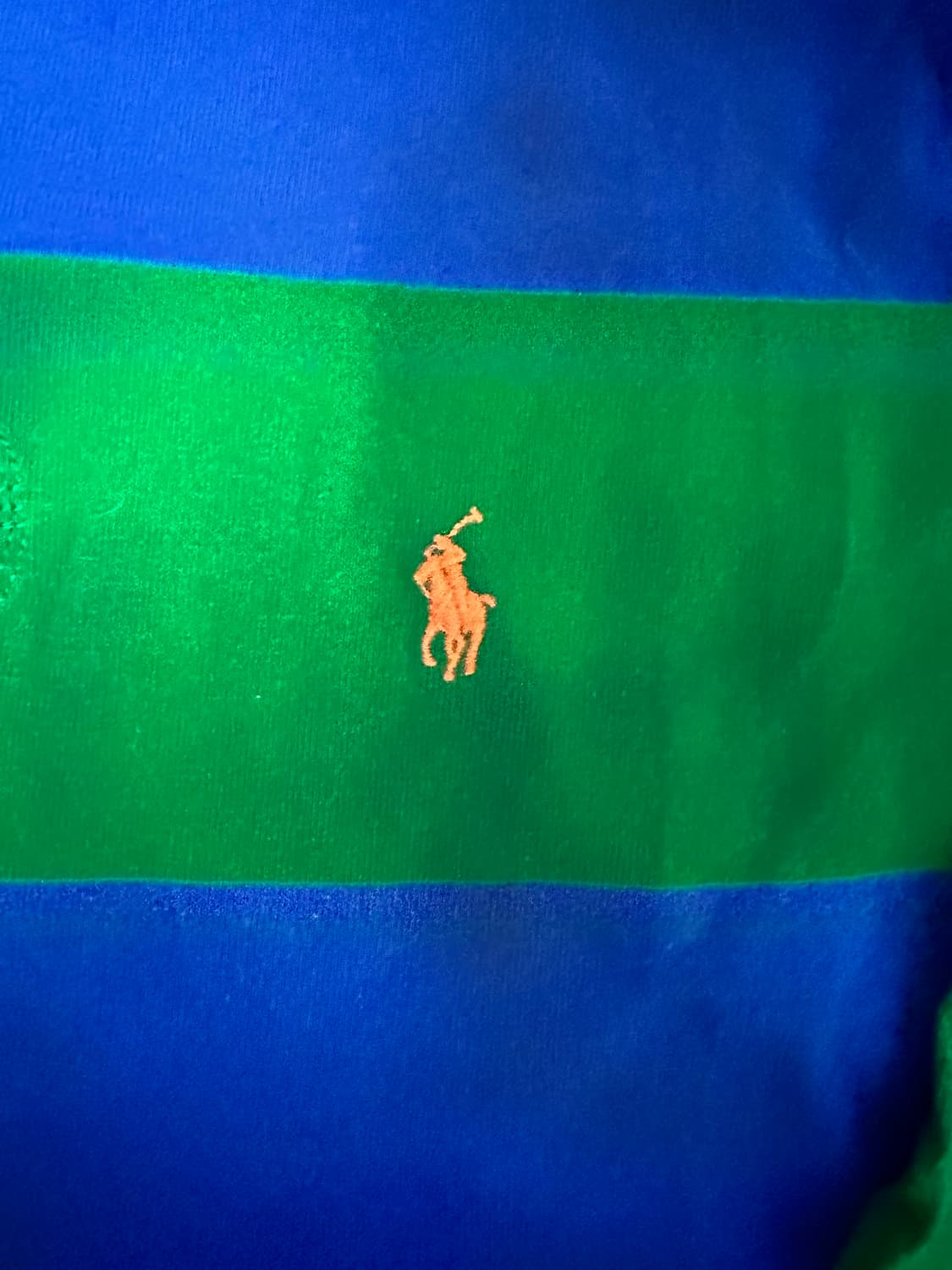 폴로 랄프로렌 럭비카라티 L 그린/블루(새상품급!!) 상품이미지9