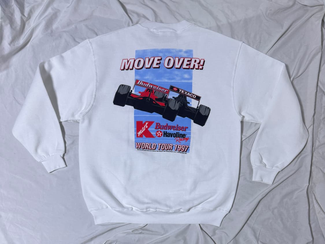 90 usa newman haas 레이싱 스웨트셔츠 인디카 버드와이저 상품이미지2