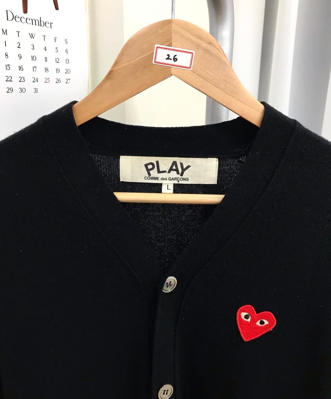 꼼데가르송 울 가디건 상품이미지2