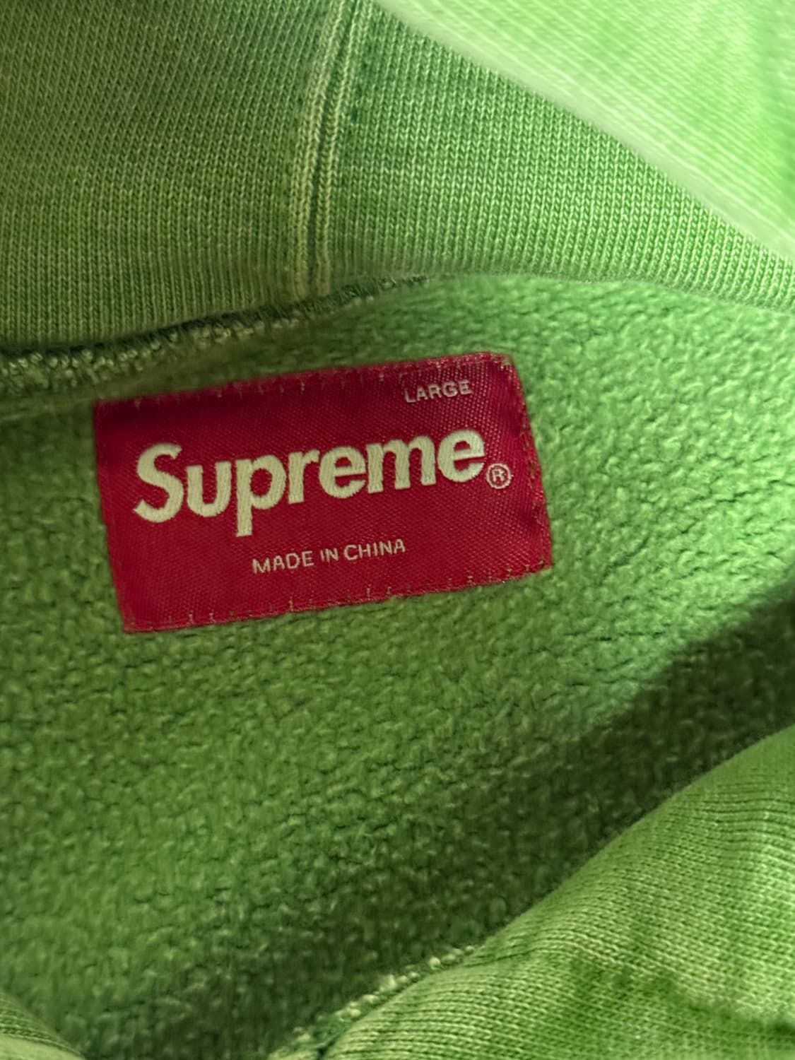 슈프림 그린 후드 L 상품이미지3