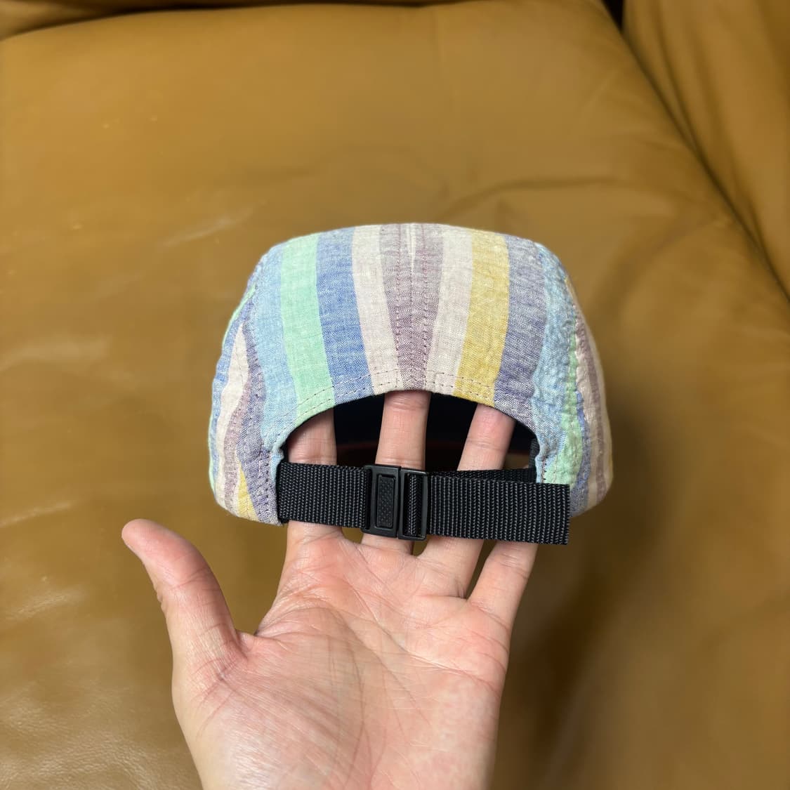 Supreme 슈프림 체크 버건디 캠프캡 모자 Check Burgundy 상품이미지7