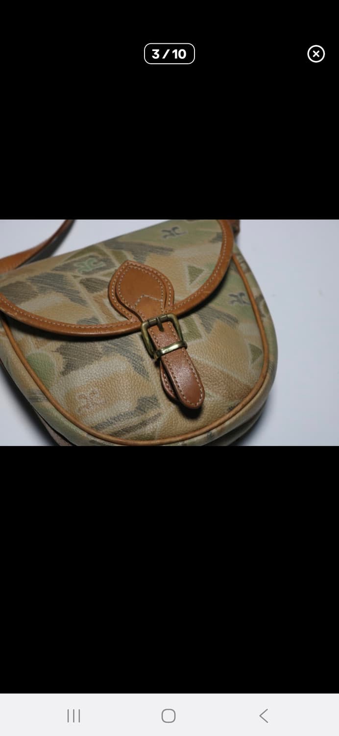 (마지막특가) Courreges 패턴 레더 크로스백 상품이미지3