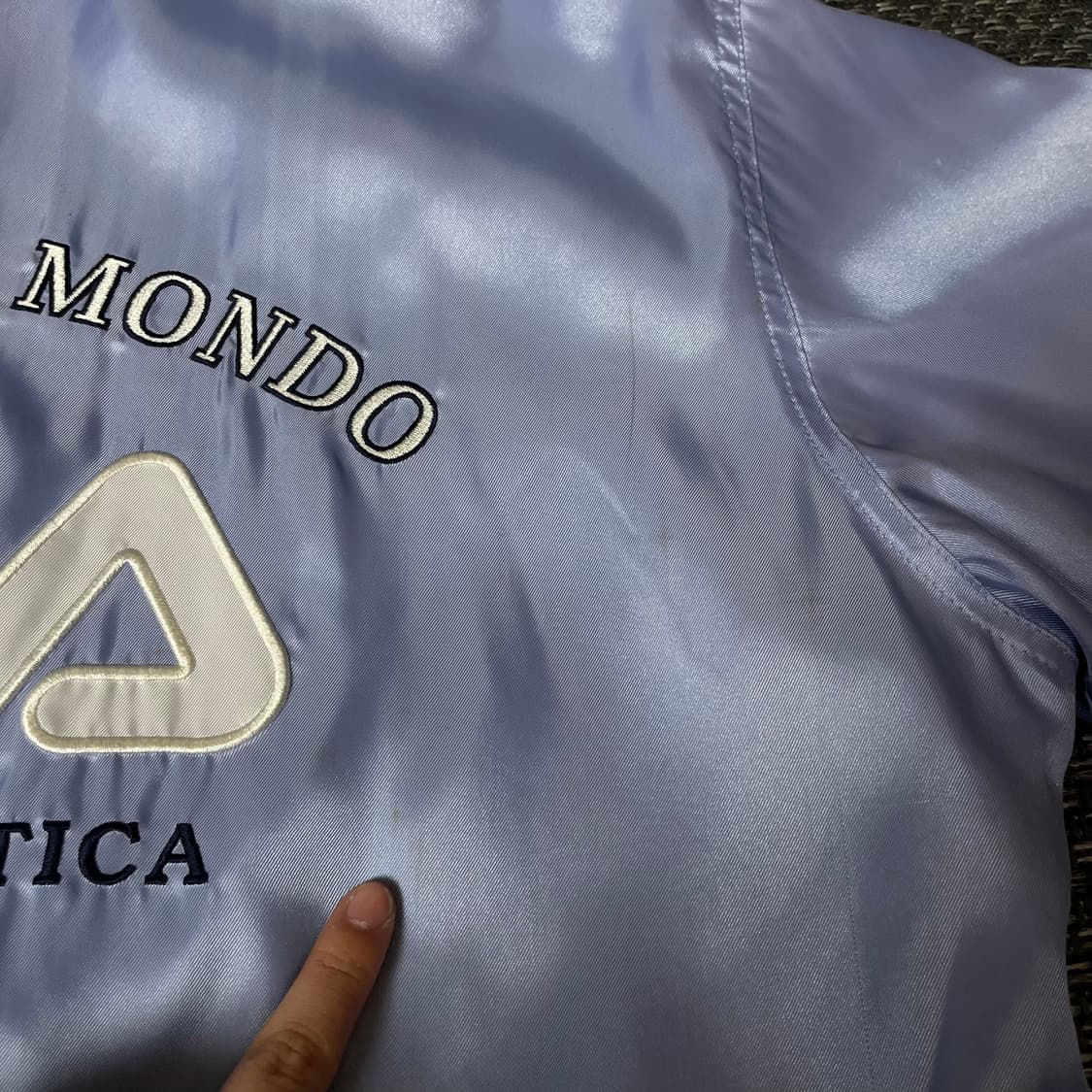 휠라 스카이블루 폴리 후드 자켓 150 상품이미지8