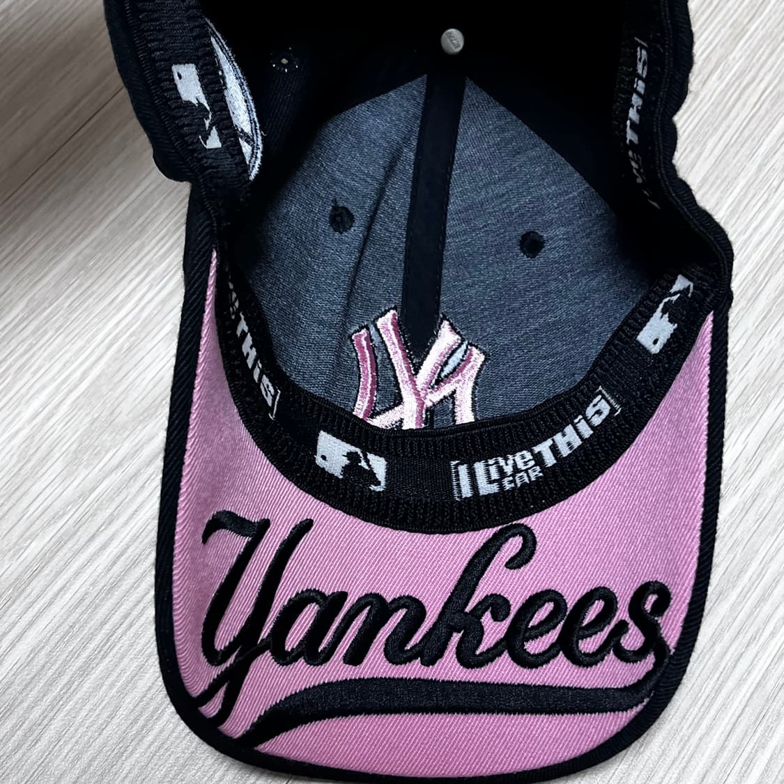 MLB 엠엘비 양키스 볼캡 핑크 NY Y2K 상품이미지4