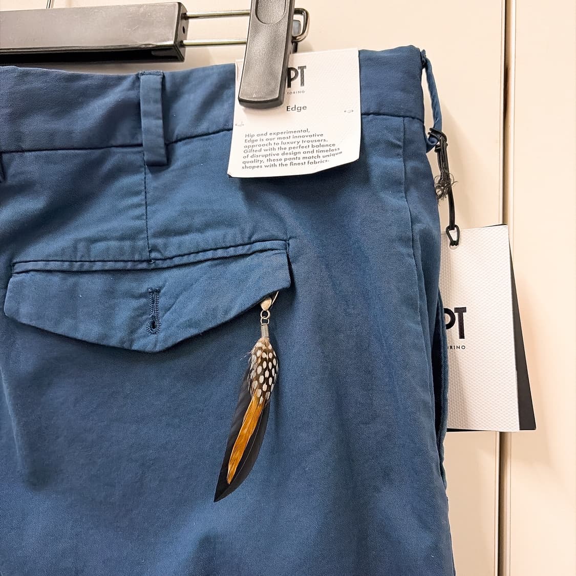 (정품/새상품) PT TORINO 남성 네이비 치노 팬츠 상품이미지4