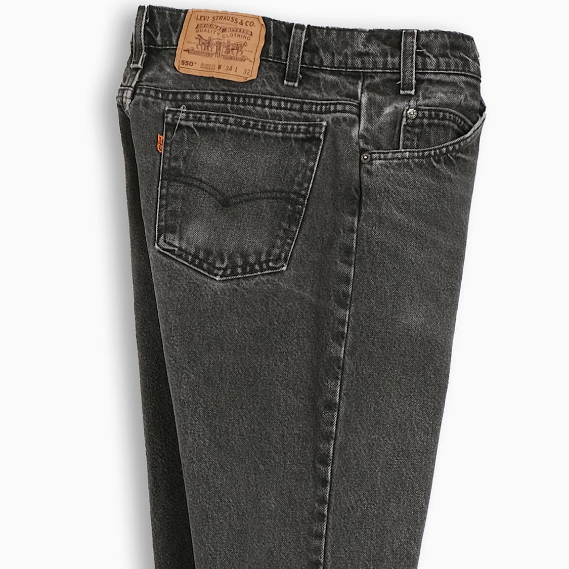 리바이스 550 오렌지탭 흑청 90s USA 32인치 OR5503485 상품이미지6