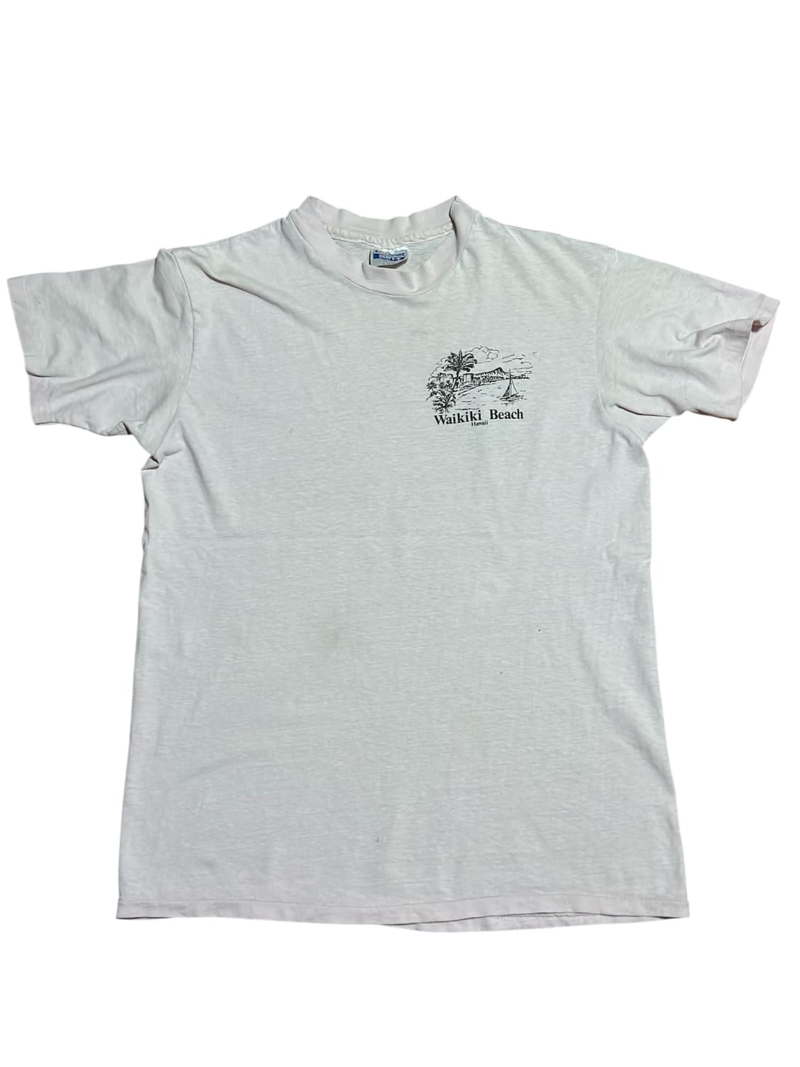 90s Hanes ‘Waikiki Beach’ 티셔츠 (USA, L) 상품이미지1