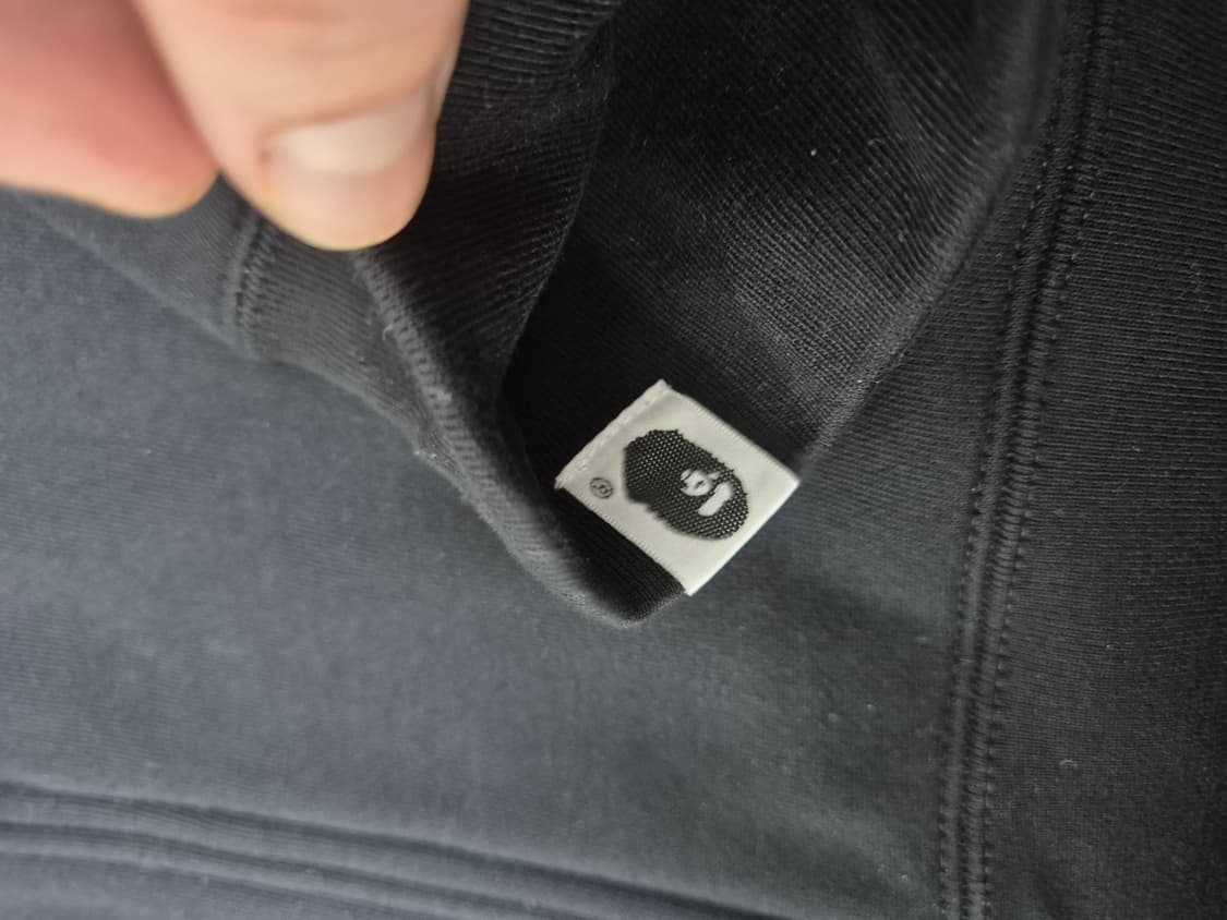 베이프 에이프 크로스본 컬리지 후드집업 XL 블랙 상품이미지6