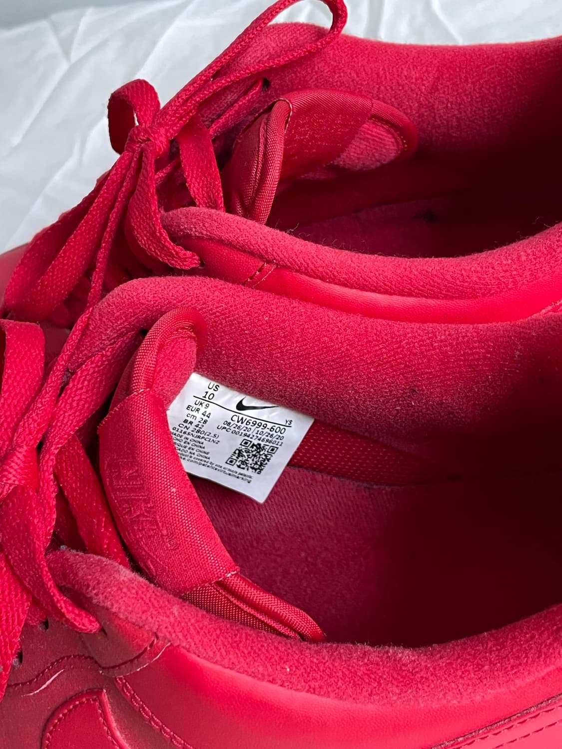 나이키 에어포스 LV8 트리플 레드 280 상품이미지4