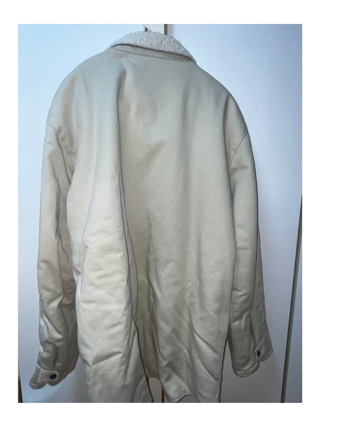 아디다스 양털 집업 자켓 베이지 상품이미지3