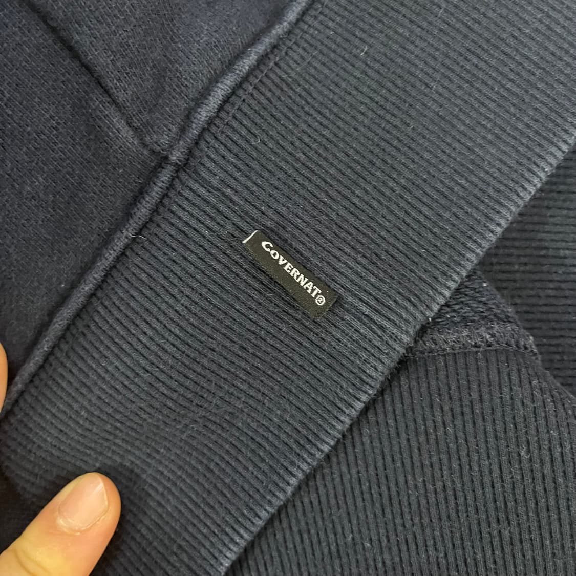 커버낫 네이비 쭈리 후디 남성M 상품이미지4