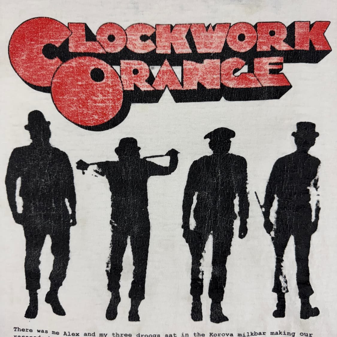 빈티지 90s Clockwork Orange 시계태엽 오렌지 영화 티셔츠 상품이미지6