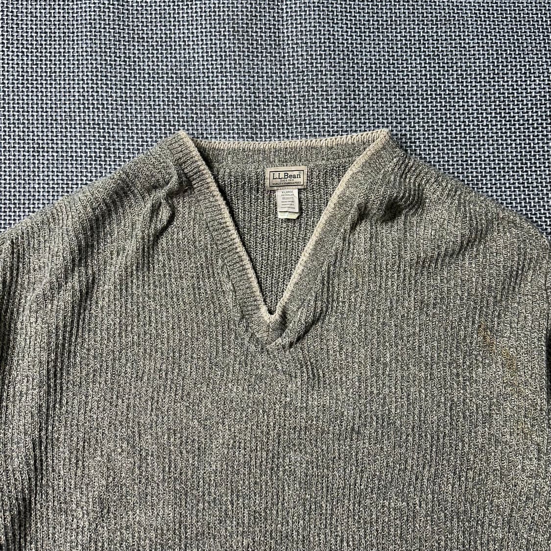 엘엘빈 브이넥 니트 (XL/old-8481) 상품이미지2