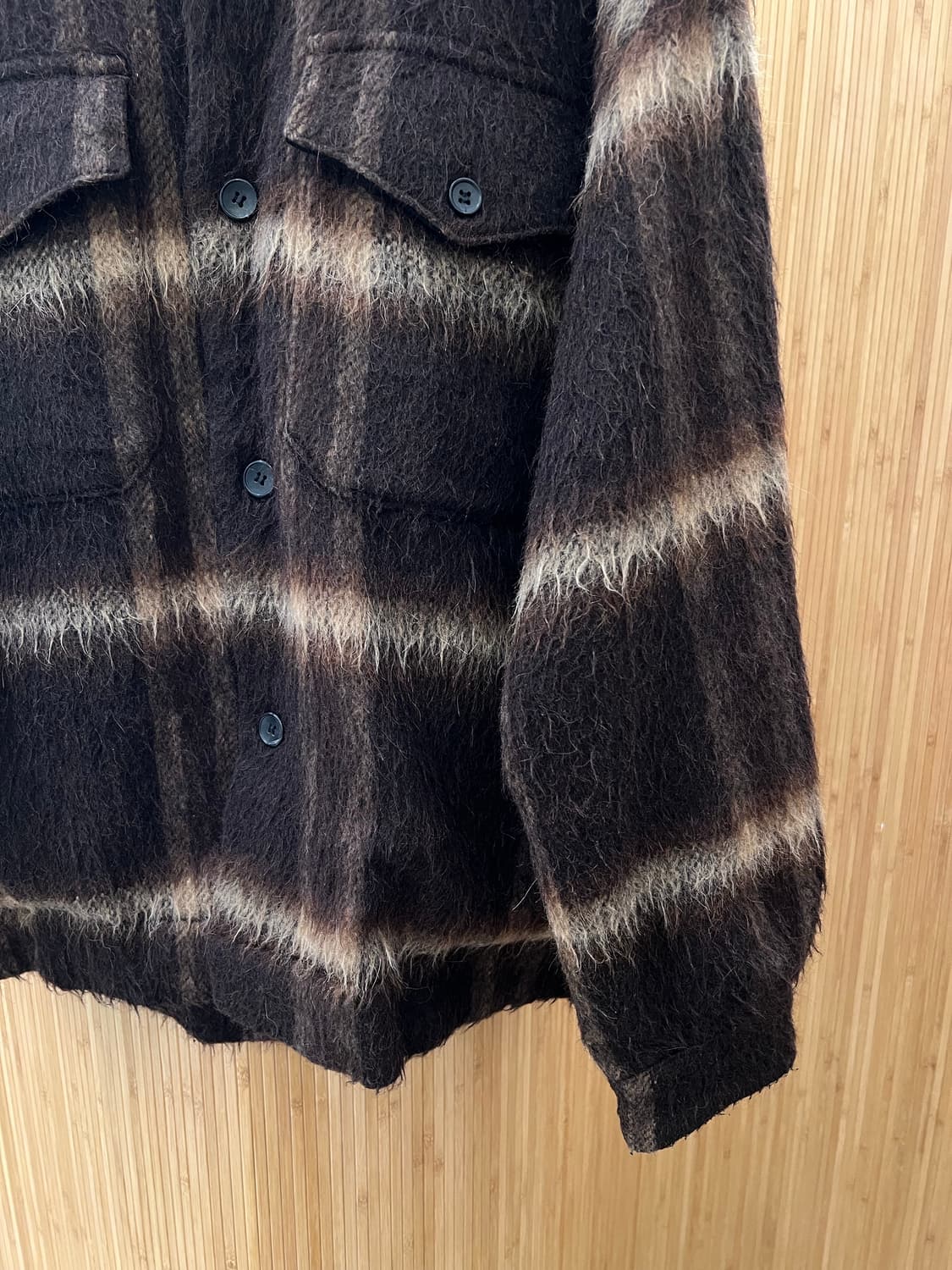 일본브랜드 lui's 모헤어 알파카 체크자켓 판매 japan made 상품이미지2