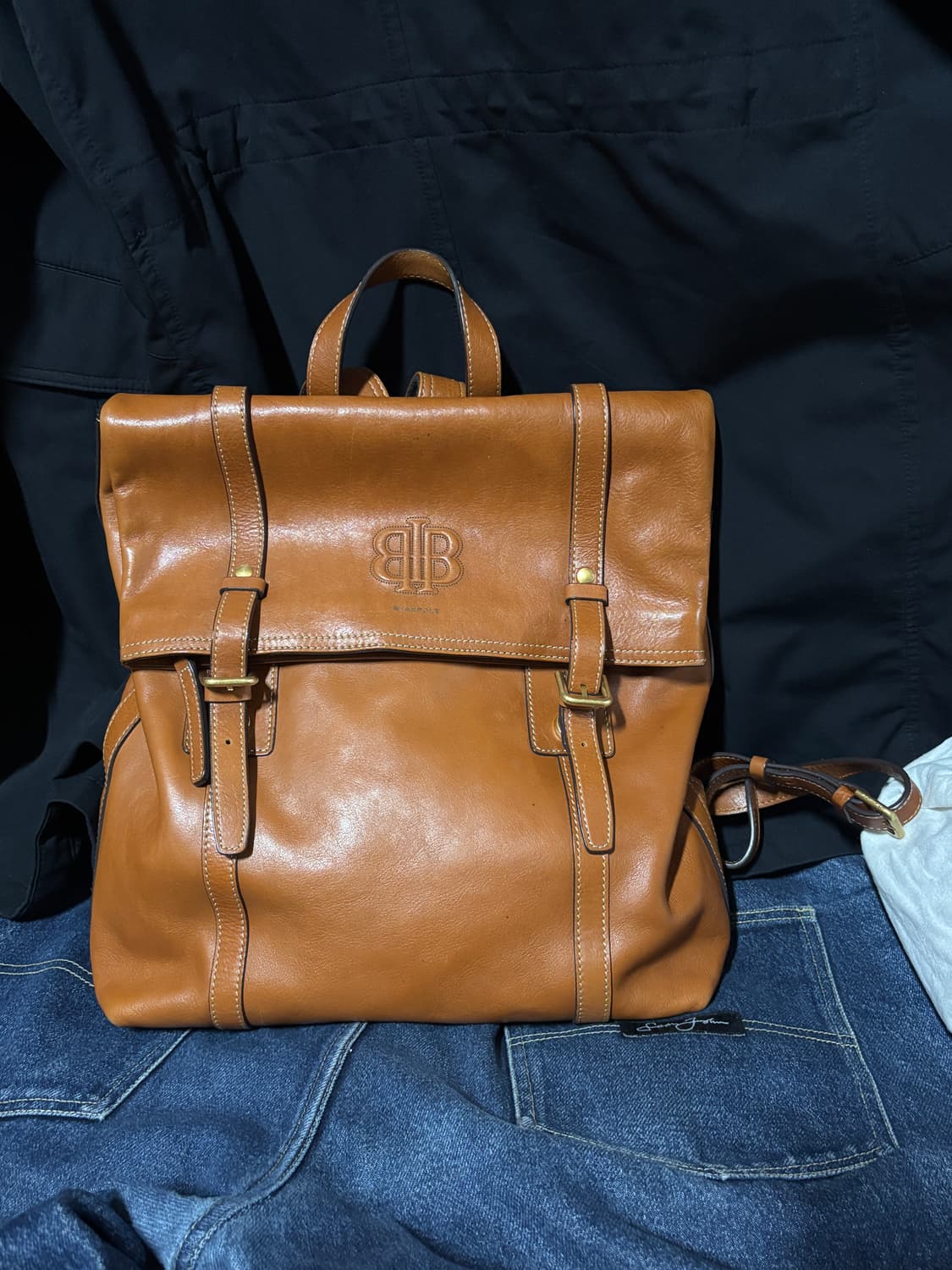 vintage bean pole stand leather bags  상품이미지1