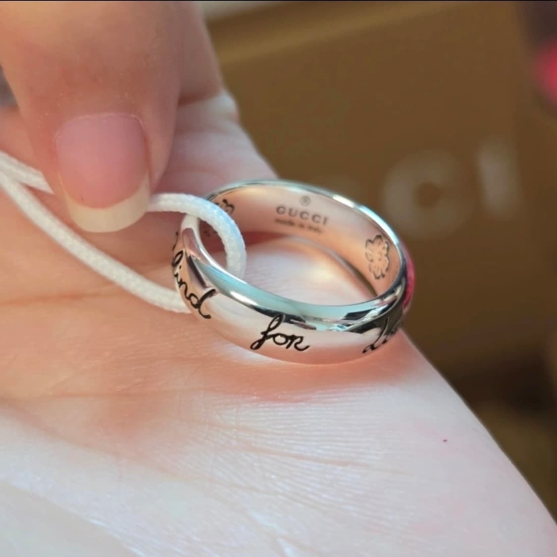 (새제품)구찌 블라인드 포 러브링 반지 7호 상품이미지2