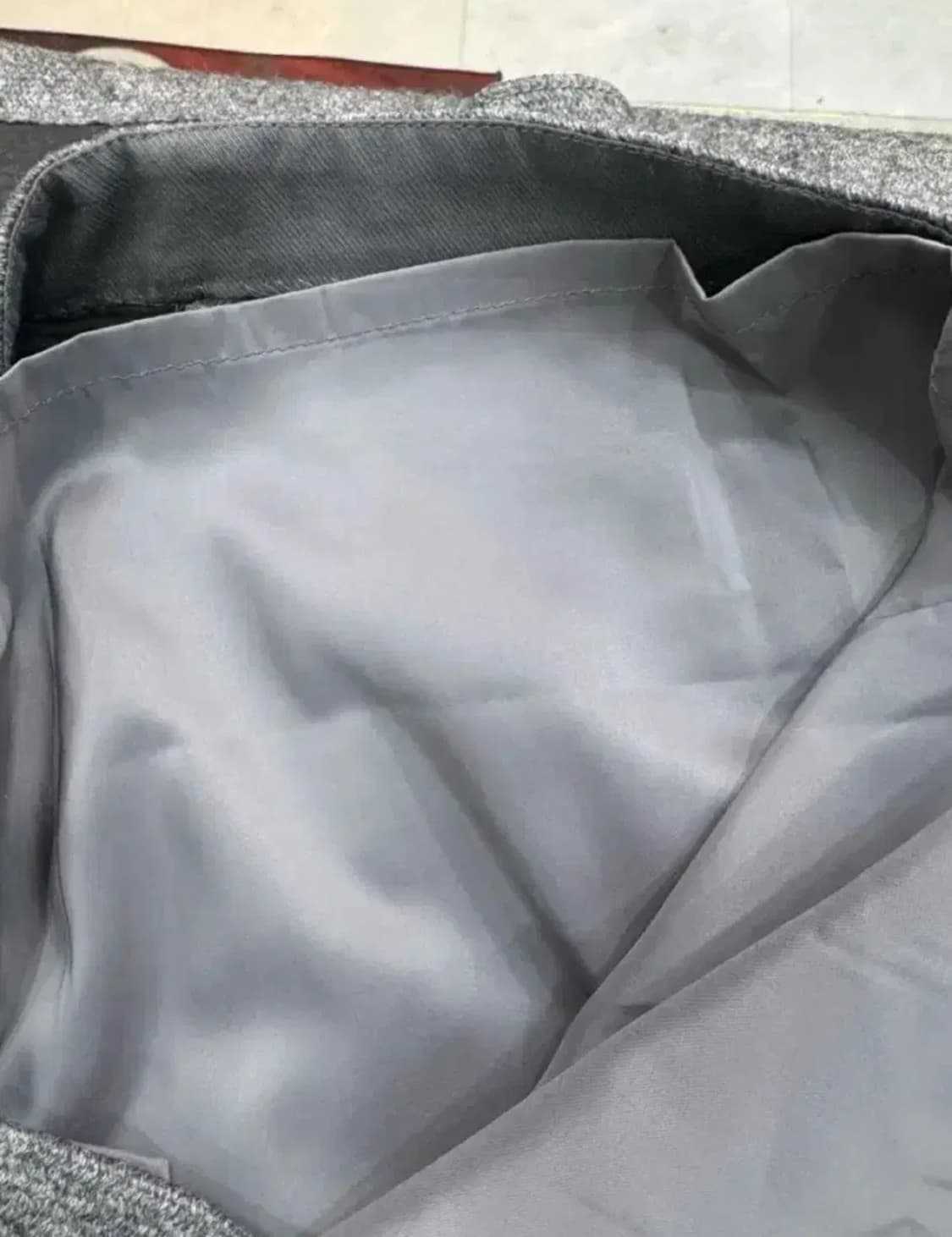 DEWL 드울 울 블렌드 랩 원피스 / 그레이 미니멀 상품이미지8