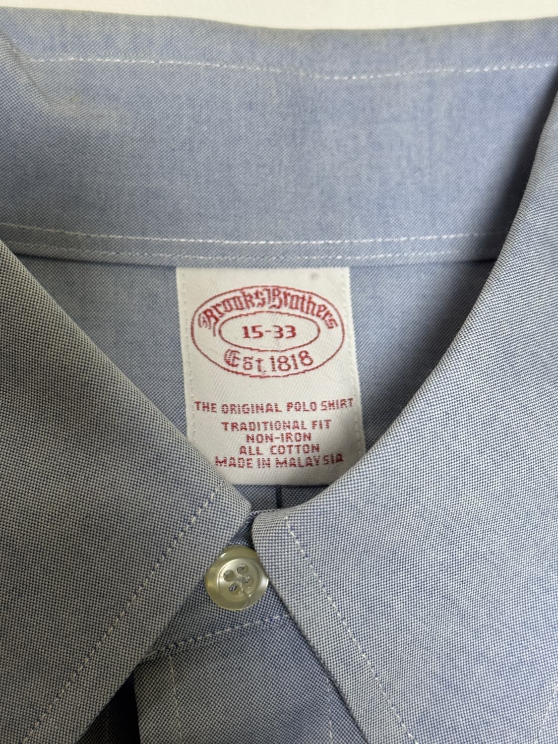 브룩스 브라더스(Brooks Brothers)논아이론 트래디셔널 핏 셔츠 상품이미지3