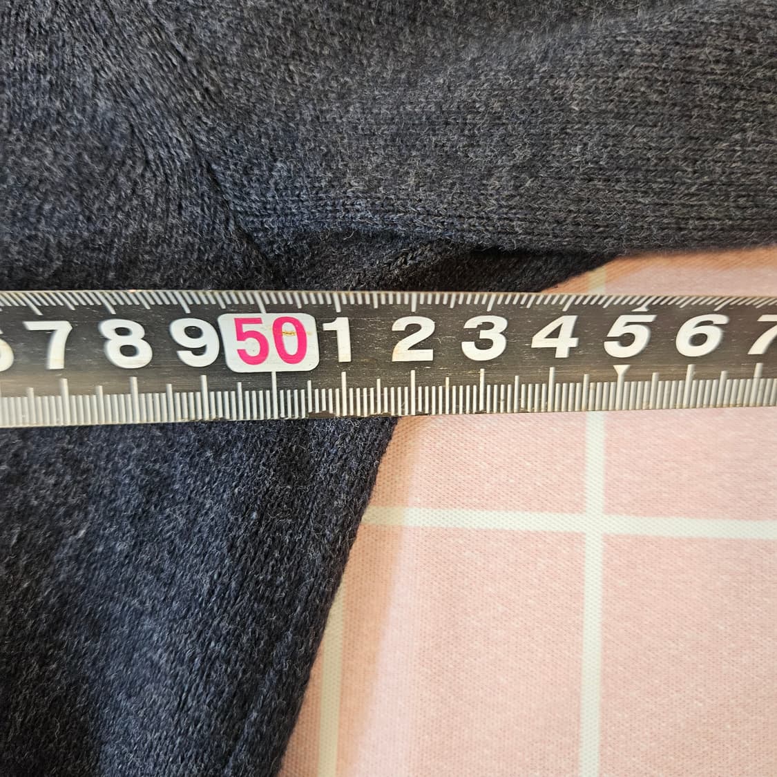 타미힐피거 V넥 캐시미어 니트 네이비 S 실측 100 상품이미지9