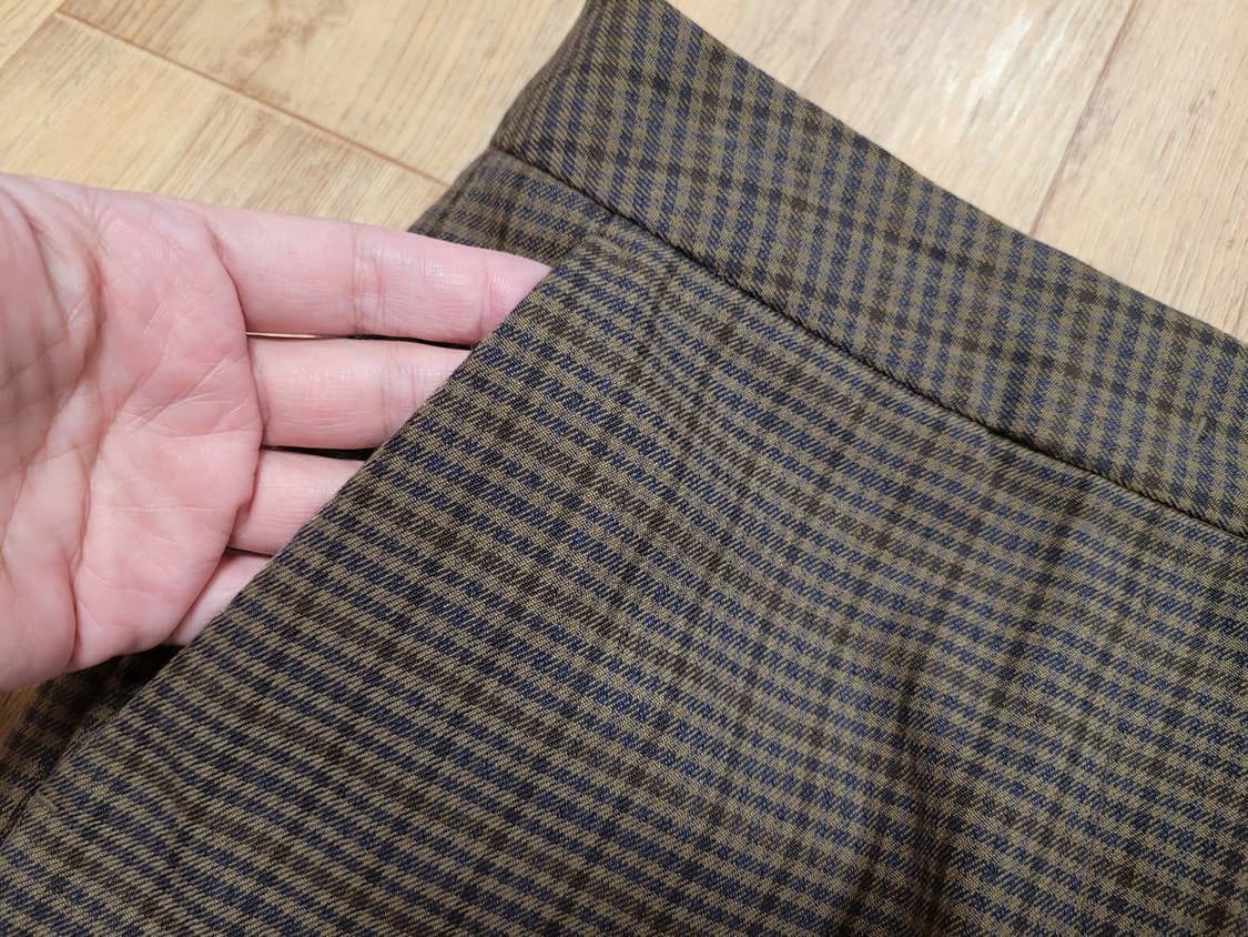 비뮤즈(B.MUSE) 베뉴엣  깅엄체크팬츠 55 새상품 상품이미지3