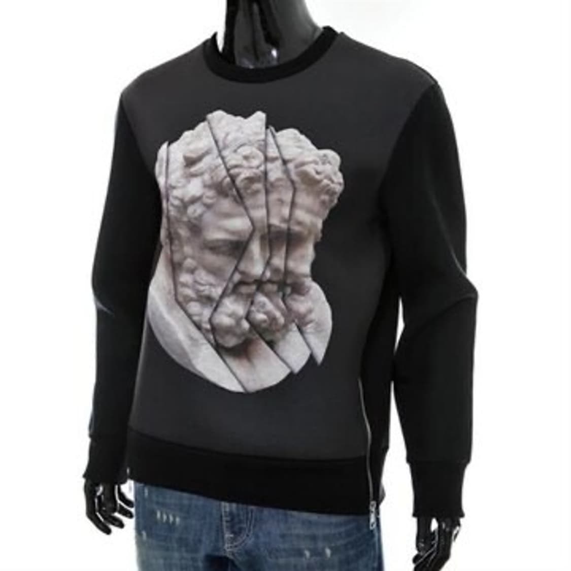 M / 닐바렛 석고상 프린팅 내오프렌 맨투맨 PBJS64S A516S 상품이미지1