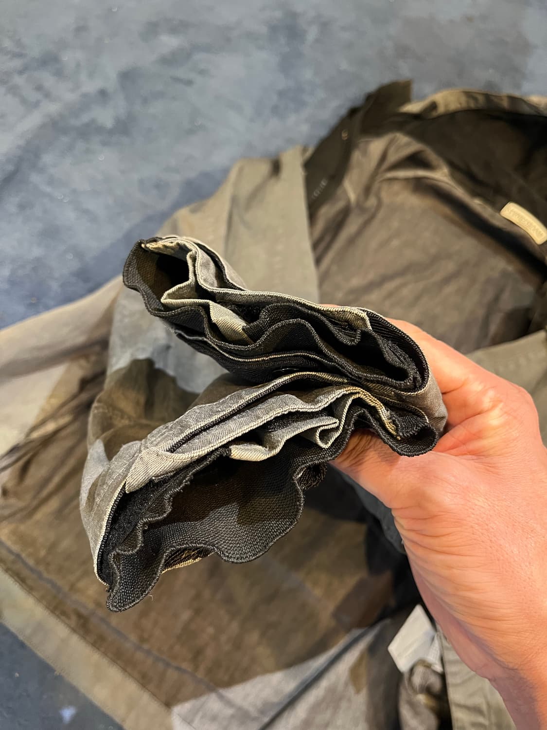 스톤 아일랜드 가먼트 다잉 린넨 나일론 자켓 (이탈리아제) 상품이미지8