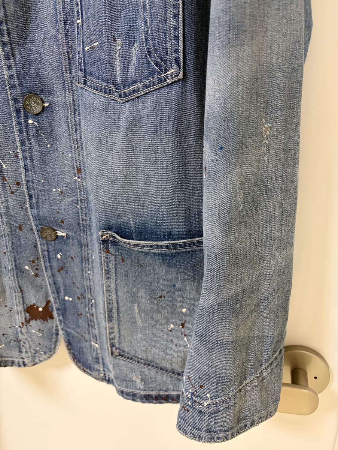 리바이스빈티지클로딩 LVC Lot67 페인팅 스플래터 초어자켓 M 상품이미지5